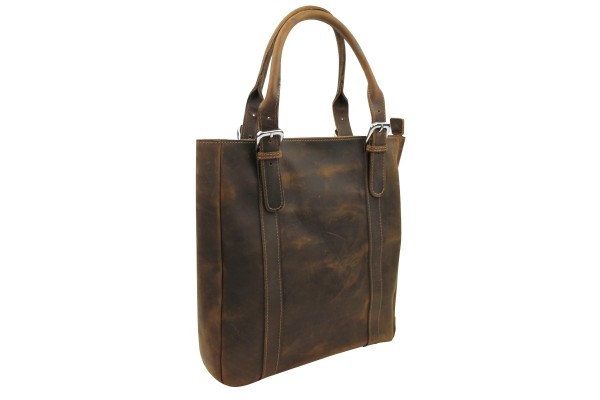 13.5 in. Classic Leather Shoulder Bag L81