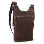 9 in. Cowhide Leather Pouch Kindle Sling Slim Bag L83