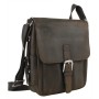 12 in. Cowhide Leather Casual Messenger  iPad Satchel Bag L89