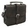 12 in. Full Leather Tablet Messenger iPad Tote L93