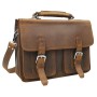 20 in. Super Large Full Grain Leather Briefcase LB08