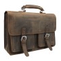 20 in. Super Large Full Grain Leather Briefcase LB08