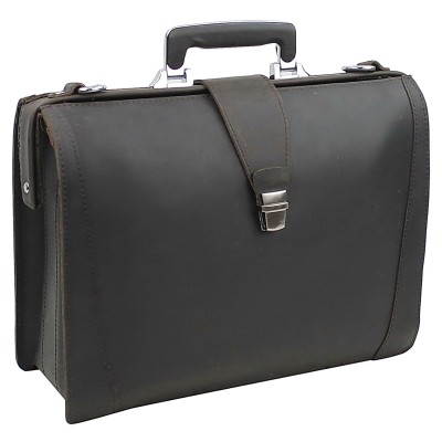 17" Full Grain Leather Business Pro Case LB10