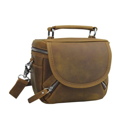 Full Grain Leather Vintage Camera Bag LC02