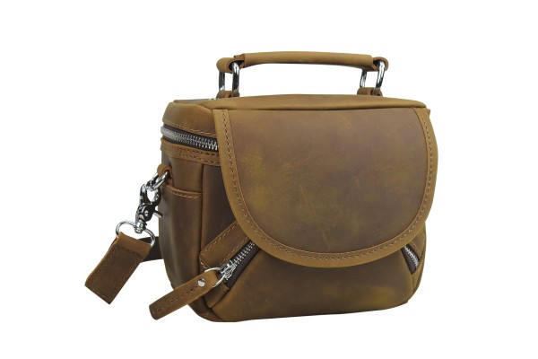 Full Grain Leather Vintage Camera Bag LC02