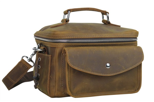 Full Grain Leather Vintage Camera Bag LC03