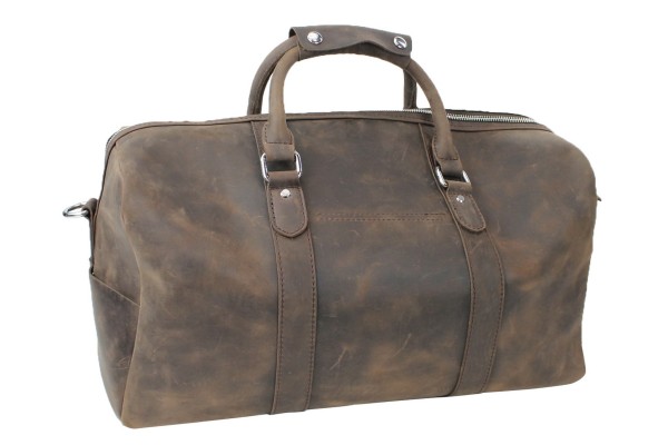 Cowhide Leather Overnight Travel Carry On Tote LD03