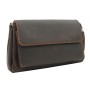 8.5” Cowhide Leather Large Clutch Bag LH01