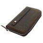 9” Cowhide Leather Large Clutch Bag LH03