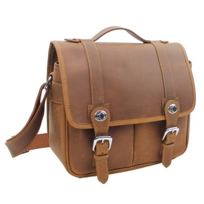 Full Grain Cowhide Leather Camera Bag LH16