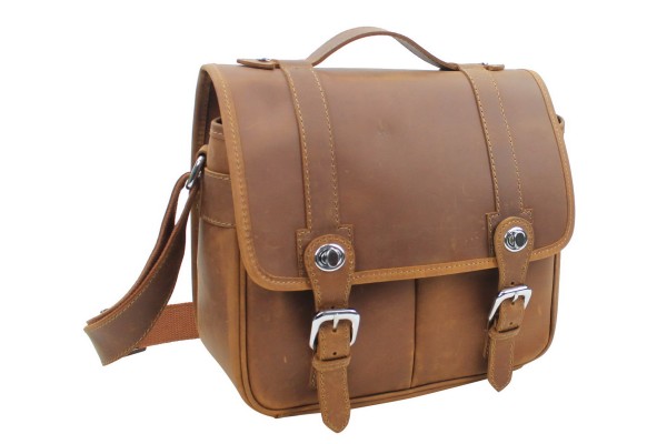 Full Grain Cowhide Leather Camera Bag LH16