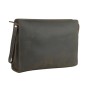 Men Large Full Grain Leather Carry Bag LH39