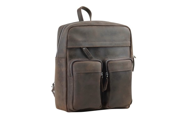 Full Grain Cowhide Leather Backpack LK03