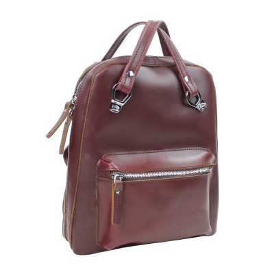 Full Grain Cowhide Leather Backpack-Small Size LK09