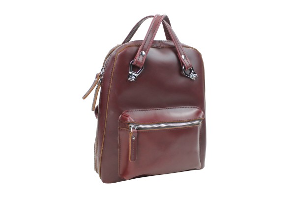 Full Grain Cowhide Leather Backpack-Small Size LK09