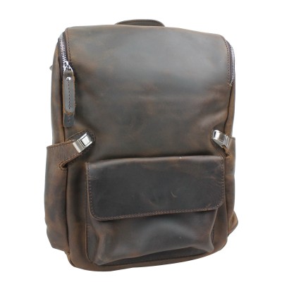 Full Grain Cowhide Leather Backpack LK11