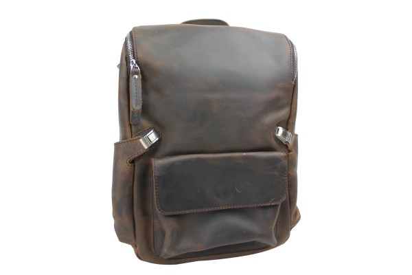 Full Grain Cowhide Leather Backpack LK11