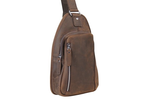 Full Grain Cowhide Leather Chest Pack LK16