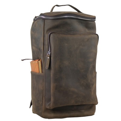 Full Grain Leather Large Roomy Backpack LK20