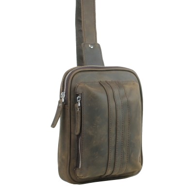 Full Grain Leather Chest Pack Travel Companion LK21