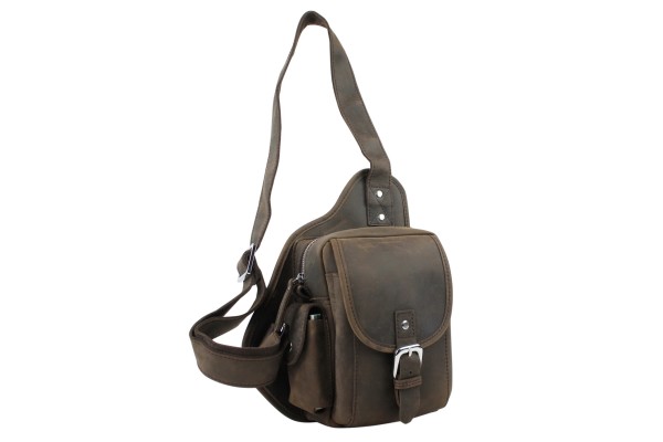 Classic Full Grain Leather Chest Pack LK24