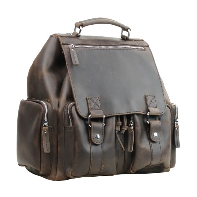 Full-Grain Leather Backpack LK27