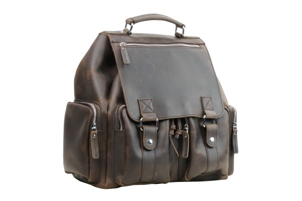 Full-Grain Leather Backpack LK27