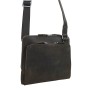 13 in. Cowhide Leather Messenger Shoulder Slim Bag LM06