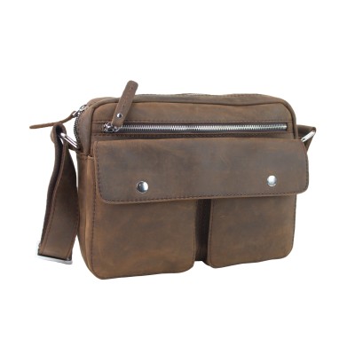 Leather Casual Messenger Bag LM09