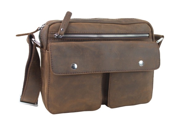 Leather Casual Messenger Bag LM09