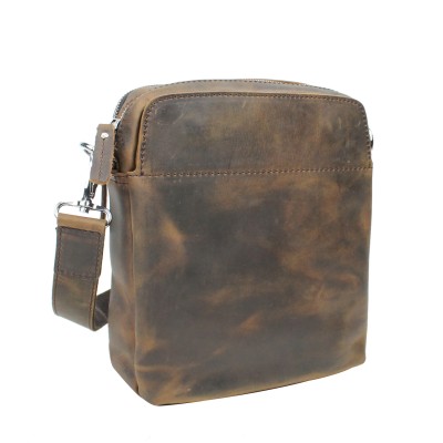 Cowhide Leather Messenger Shoulder Bag LM13