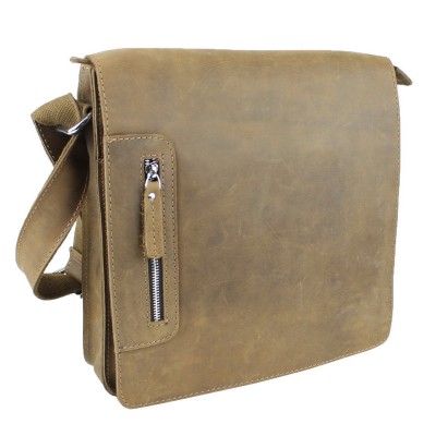 Cowhide Leather Messenger Bag LM14