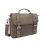 Classic Full Grain Leather Click Latch Messenger Laptop Bag LM24