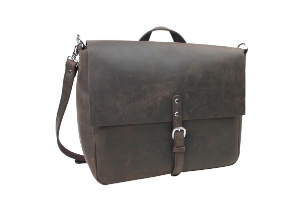 Full Grain Leather Casual Messenger Bag LM26