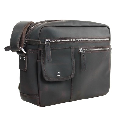 Full Grain Cowhide Leather Messenger Bag LM27