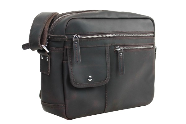 Full Grain Cowhide Leather Messenger Bag LM27