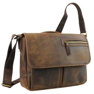 14 in. Casual Messenger Laptop Bag with Top Lift Handle LM44