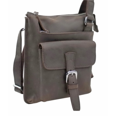 13 in. Cowhide Leather Satchel Bag LS02