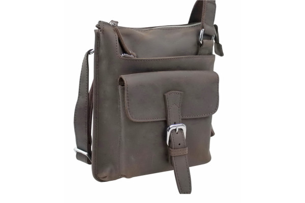 13 in. Cowhide Leather Satchel Bag LS02