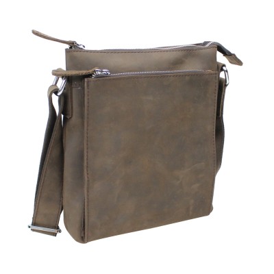 11 in. Cowhide Leather Satchel Bag LS05