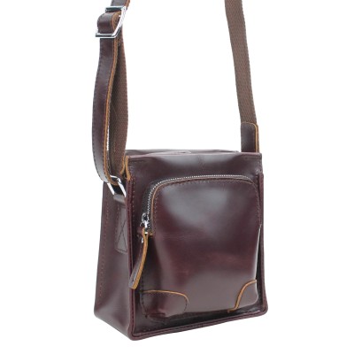 7 in. Cowhide Leather Satchel Bag LS07