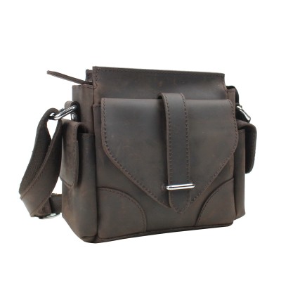 9 in. Cowhide Leather Satchel Bag LS08