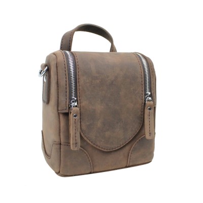 8 in. Cowhide Leather Satchel Bag LS09