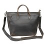 18 in. Large Cowhide Leather Shoulder Bag LS16