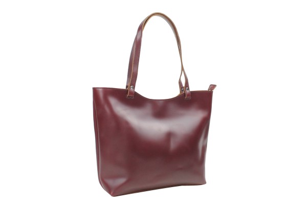 17 in. Large Cowhide Leather Shoulder Bag LS17