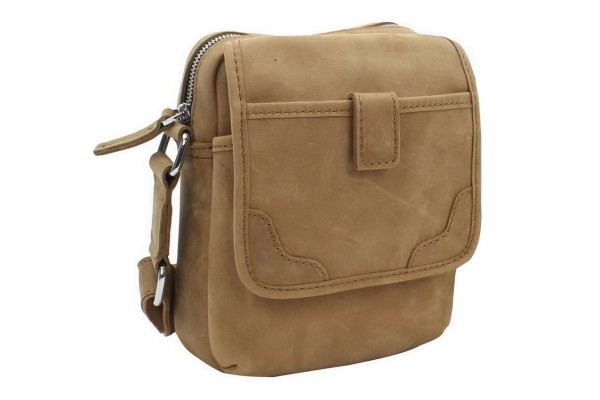 9 in. Cowhide Leather Shoulder Waist Bag LS23S