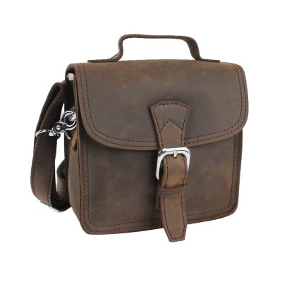 Cowhide Leather Small Shoulder Bag LS34