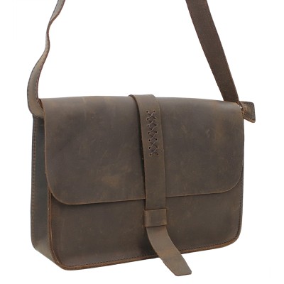 Vintage Leather Full Grain Shoulder Messenger Bag LS39