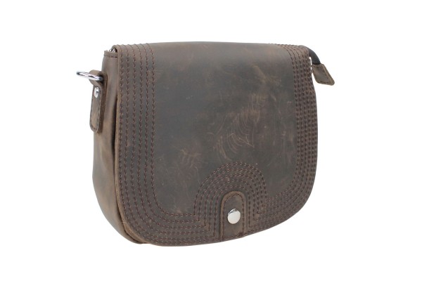 Cowhide Leather Slim Sling Shoulder Bag LS41