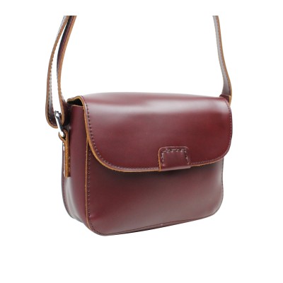 Classic Unique Full Grain Leather Shoulder Bag LS50